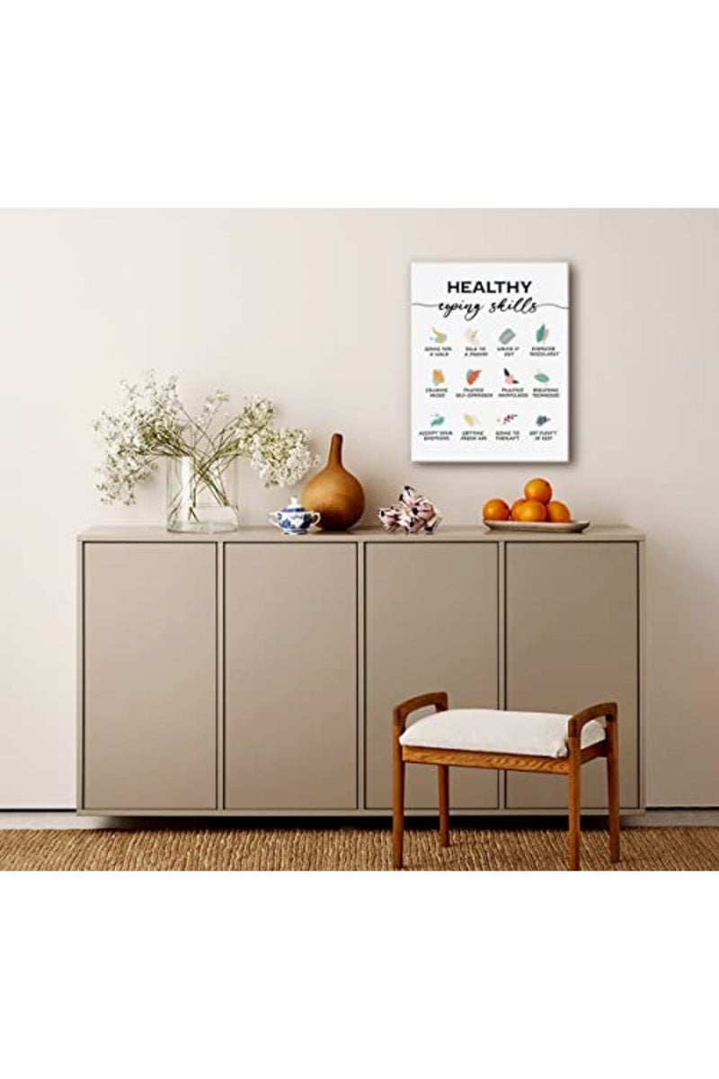 WKYAER Coping Skills Canvas Wall Art for Mental Health - Image 2