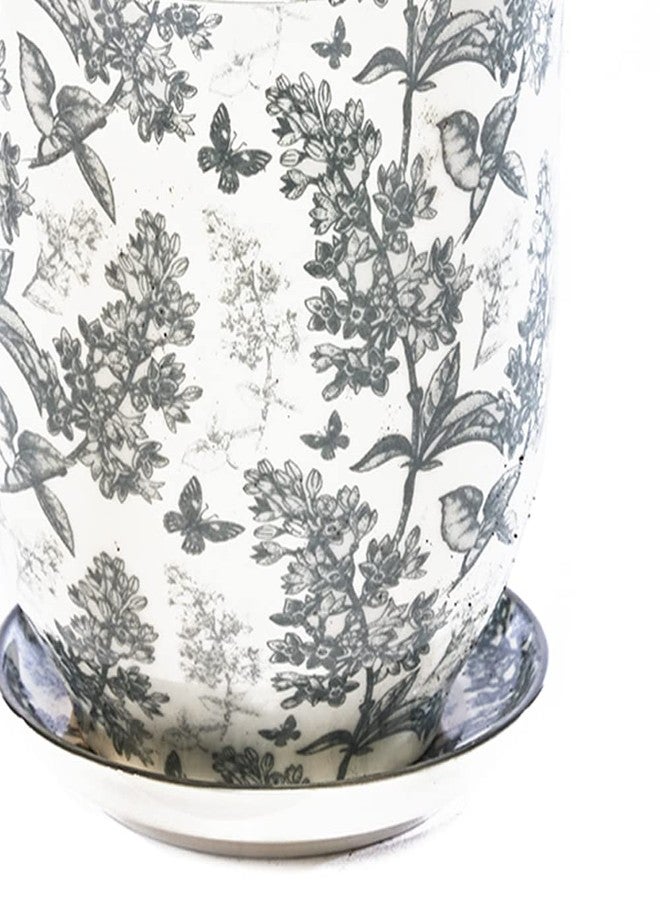 CHIVE ‘Liberte’ Ceramic Succulent Pots - 4.25” Cute Vintage Farmhouse Style Planters for Indoor Plants - Beautiful Home & Kitchen Decor - Grey Forest - Image 3