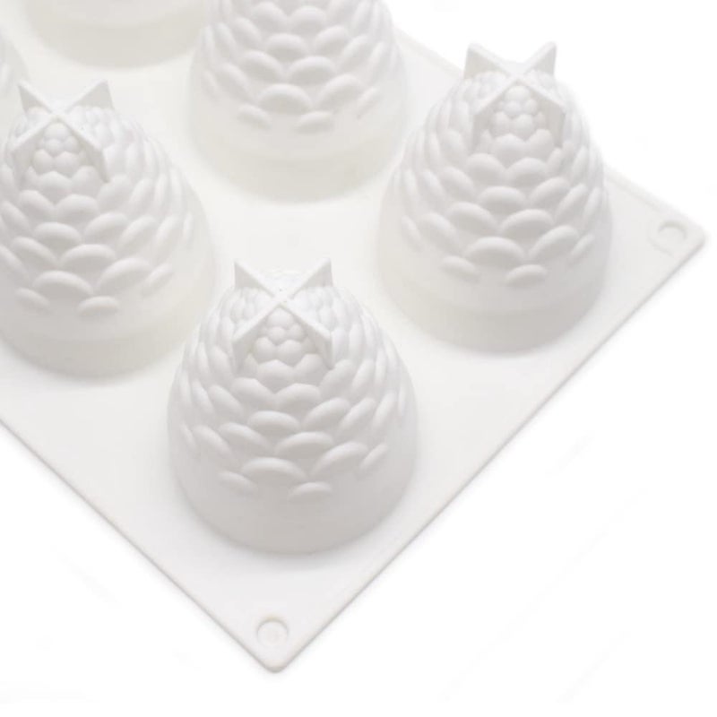 mostsom Silicone Mold Dessert Silicone Cake Mold For Baking Fondant Mould Fruit Shape Sugar Candy Jelly Bakeware Chocolates Mould (Pinecone B_11.68x6.84x3 inch) - Image 4