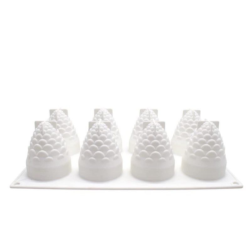 mostsom Silicone Mold Dessert Silicone Cake Mold For Baking Fondant Mould Fruit Shape Sugar Candy Jelly Bakeware Chocolates Mould (Pinecone B_11.68x6.84x3 inch) - Image 3