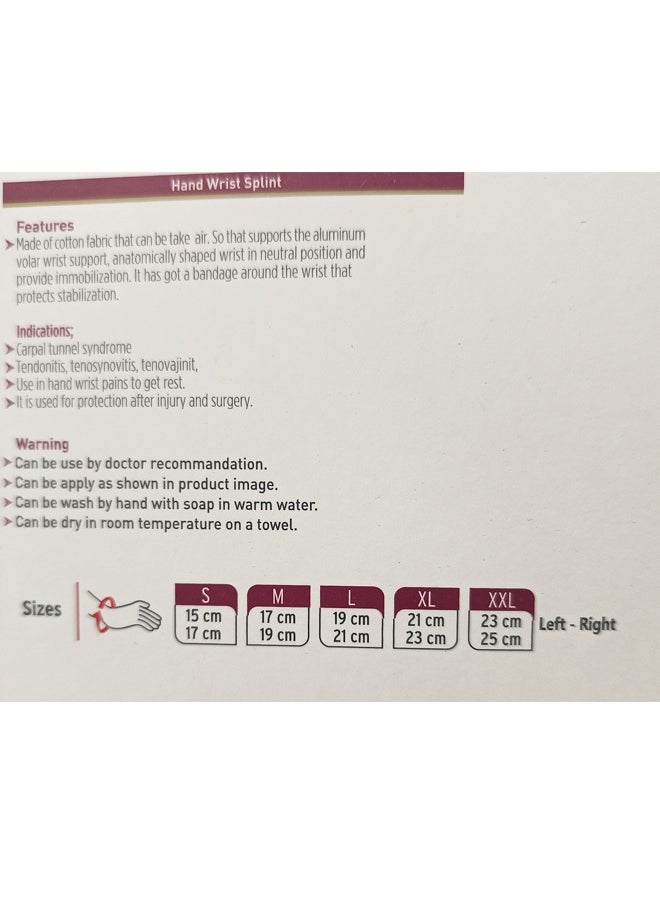SupportLine ComfortPro Right Hand and Wrist Support Splint SL19 XXL: Enhanced Orthopedic Relief for Maximum Comfort  - Image 3