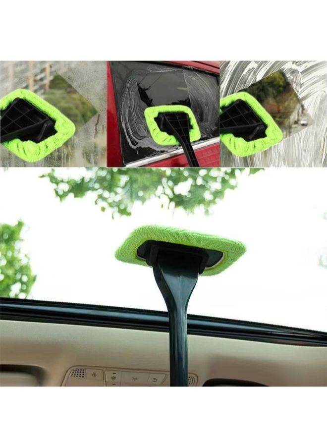 Car handle with window cleaner brush set towel cleaning tool glass cleaning washing tool interior car accessories - Image 4