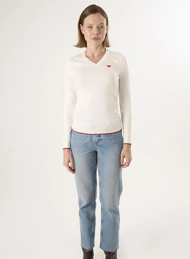 FELIX HARDY V-Neck Knitted Pullover