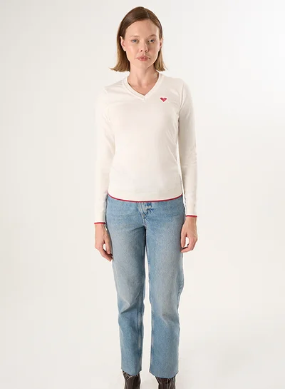 فيليكس هاردي كنزة محبوكة بياقة على شكل حرف