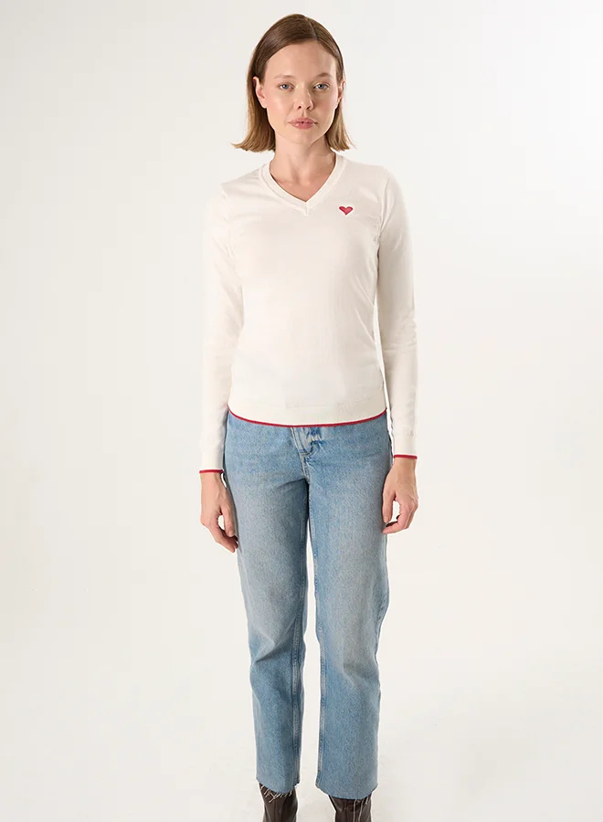 FELIX HARDY V-Neck Knitted Pullover