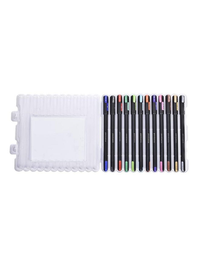 Pentonic Pentonic 0.7 mm Combo Pack of Ball & Gel Pen Set | Multicolor Ink, Pack of 12 & Ball Pen Blister Pack | Multicolor Ink, Pack of 10  - Image 4