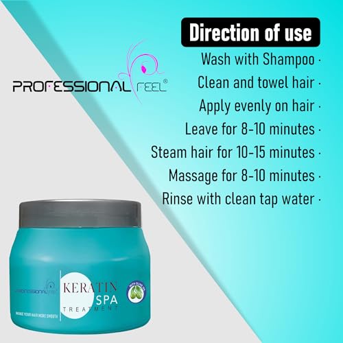 Professional Feel Keratin Hair Spa Treatment, Total Repair Real Hair Spa For More Hair Smooth & Silky (500 Gm) - Image 3