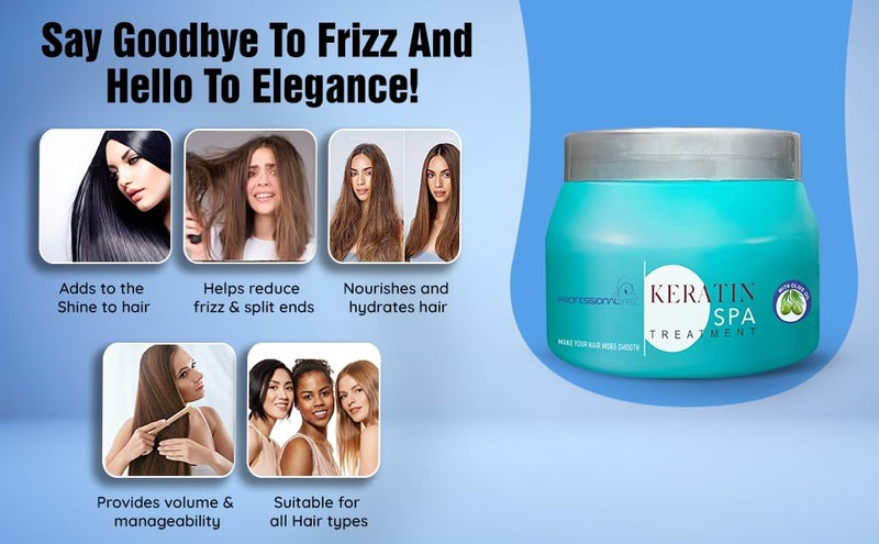 Professional Feel Keratin Hair Spa Treatment, Total Repair Real Hair Spa For More Hair Smooth & Silky (500 Gm) - Image 4