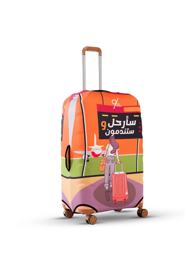 THE NINES LUGGAGE COVER "I'M OUTTA HERE" -S (18-21 inch)