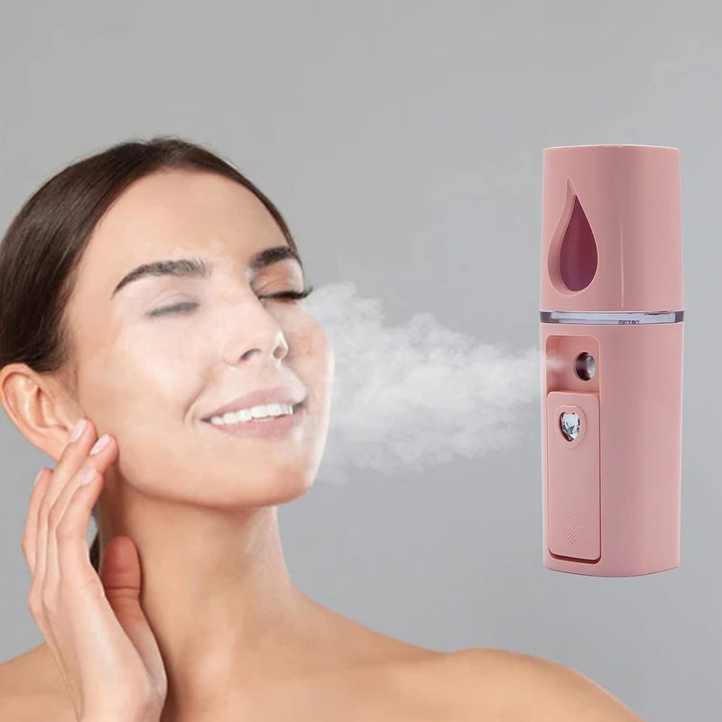 ميني لوب مرذاذ الوجه النانو المحمول بالحجم الصغير، بخاخ الوجه اليدوي، جهاز ترطيب الوجه البارد الأوتوماتيكي لتمديد الرموش - Image 2