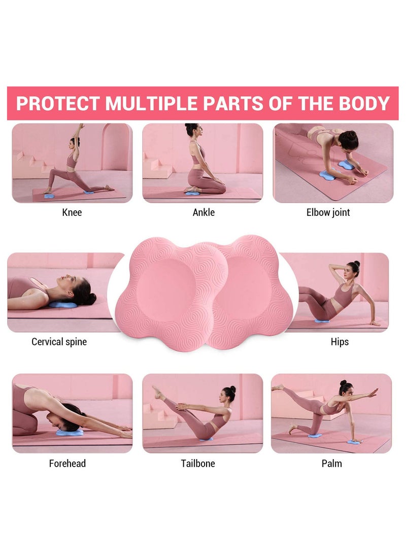 DeloPik (6 Pair)Yoga Knee Pad , Extra Thick Foam Cushion Non-slip Flat Support Pads Kneeling Elbows Pad For Yoga Pilates Home Gym Gardening  - Image 4