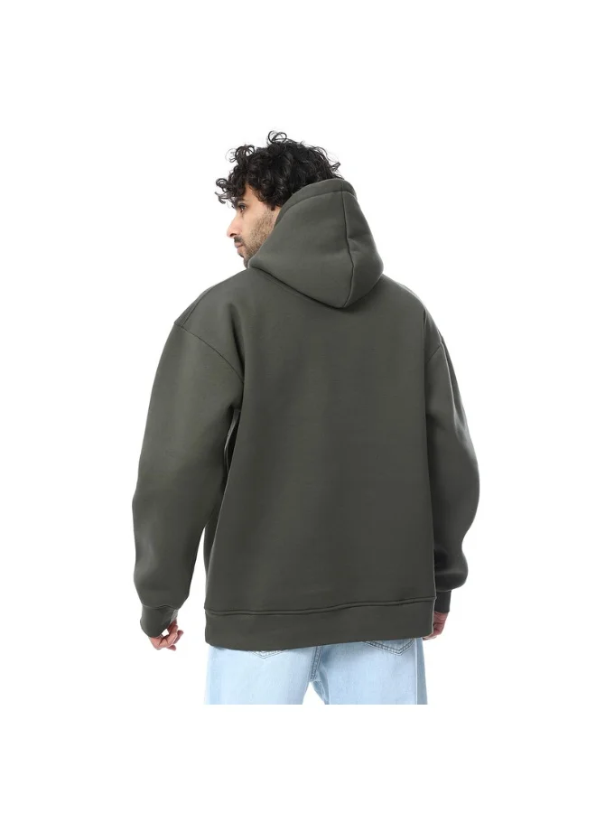 كوب سويت شيرت رجالي بغطاء رأس سادة بأكمام طويلة