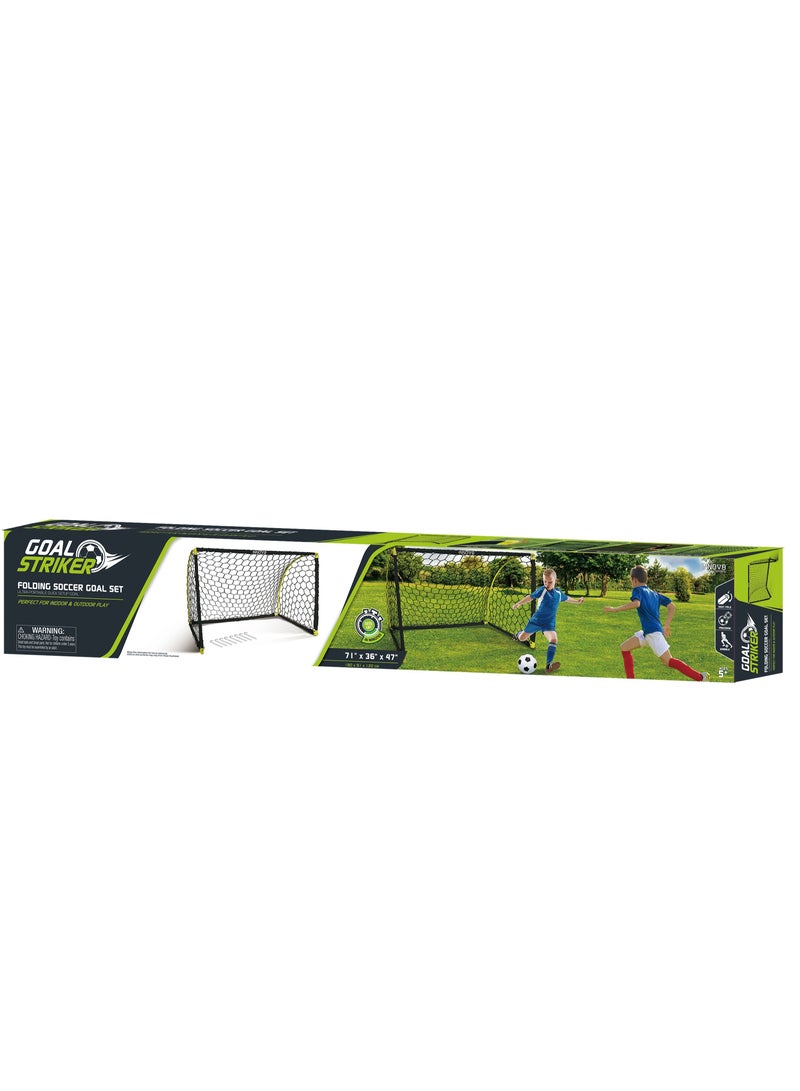 Hostfull Folding Soccer Goal Set - Image 1
