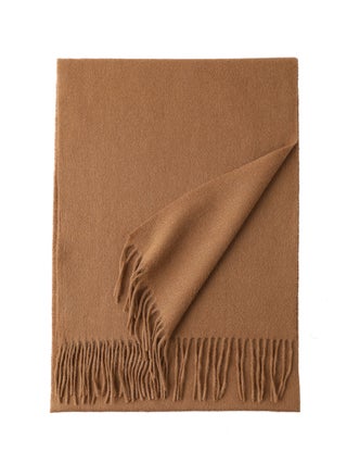 Unisex Wool Scarf Soft Tassel Warm Solid Color Shallow camel (sheep) - pzsku/Z9450E25908FBBBBFA37BZ/45/_/1730314641/8fa740cb-7cfc-4cab-9325-7053303d2036