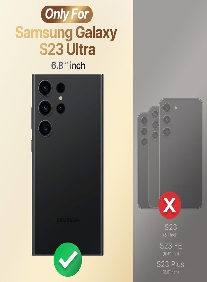 Silverback for Galaxy S23 Ultra Case with Stand - Phone Case with Soft Silicone Ring Grip Holder - Women Glitter Sparkle Protective Phone Cover para Samsung S23 Ultra, Clear Glitter Rose Gold - Image 5