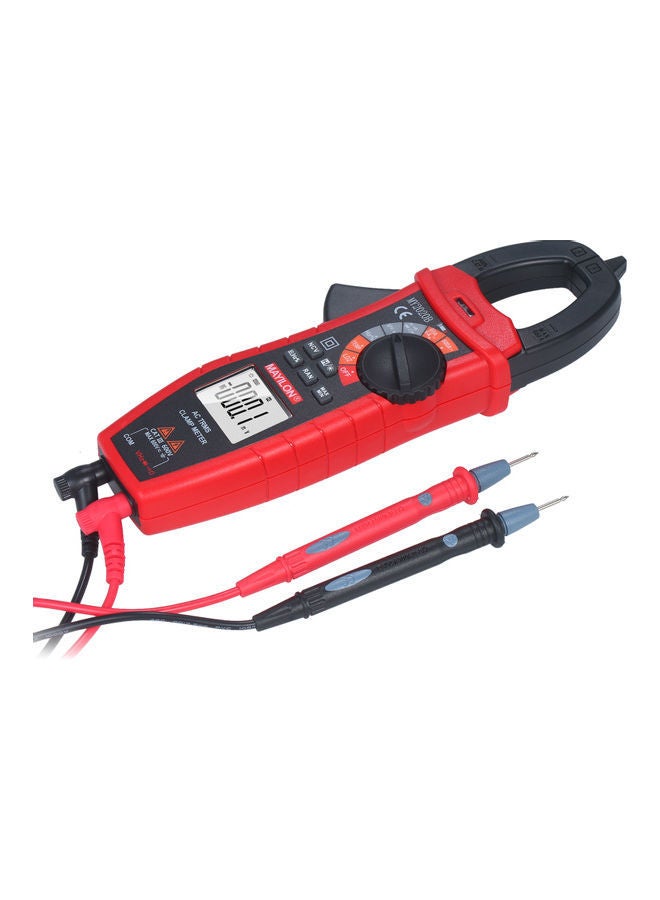 NIBEMINENT Digital AC Current Clamp Meter Black/Red 28.30X5.60X12.00cm - Image 4