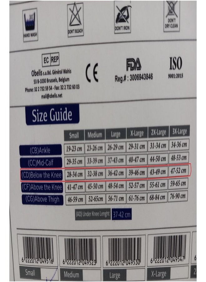 Generic - TED Stocking Anti Embolism Under Knee - Image 1