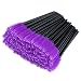 G2PLUS 100PCS Disposable Eyelash Brushes Adjustable Mascara Wands Makeup Applicator Lash Spoolies Brushes for Eyelash Extensions and Eyebrows Purple - Image 2