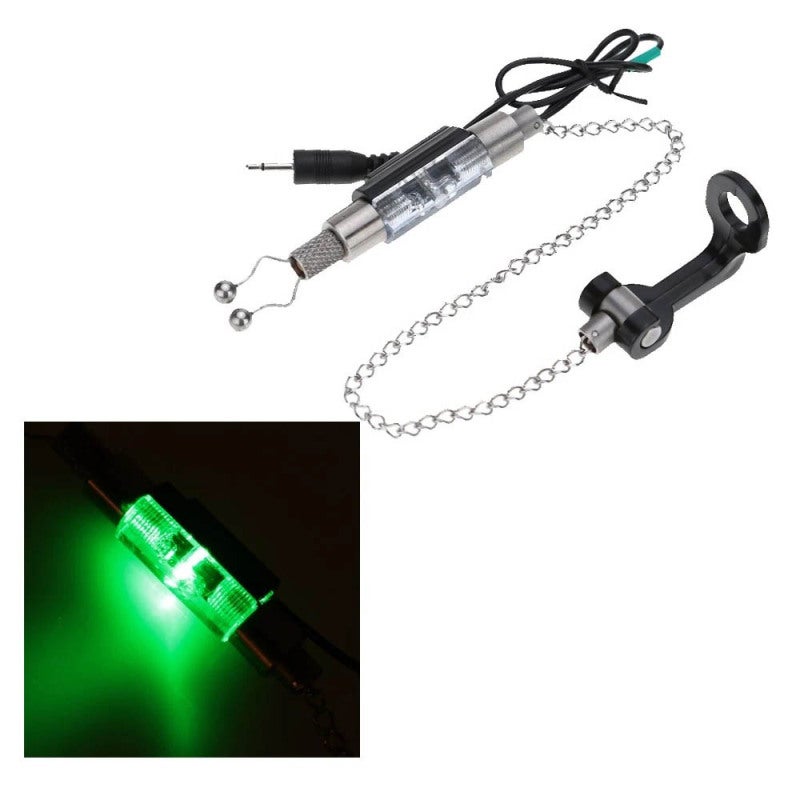 COONOR Wireless Digital Fishing LED Alarm Alert Set 4 Fishing Bite Alarm + 1 Receiver with LCD Screen Indicator + 4 Stainless Steel Chain Hanger Illuminated Swinger in Case Carp Fishing - Image 5