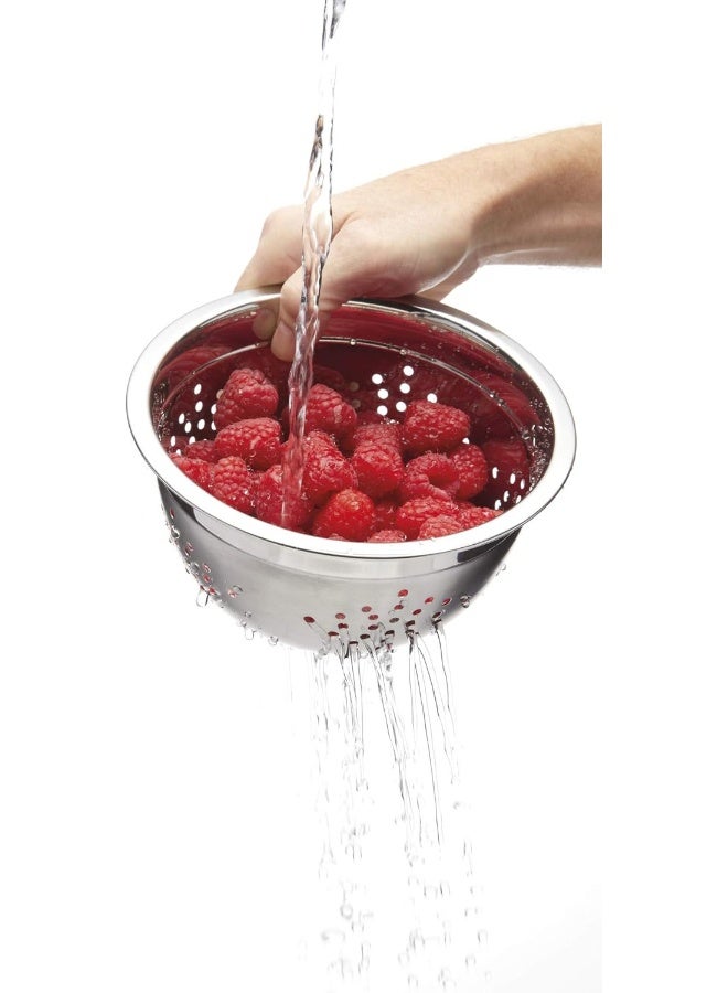 Master Class Masterclass Bowl Set, Mixing Bowl, Colander And Lid, Smart Space, Stainless Steel, Set Of 6 - Image 4