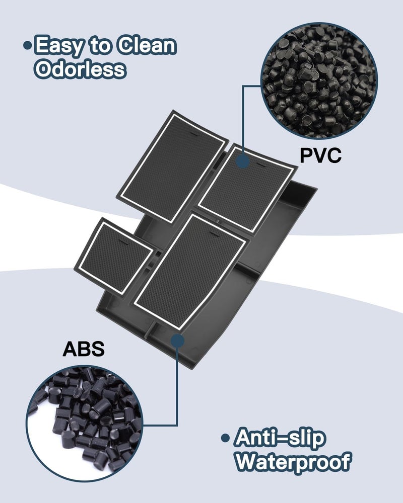 Ruiya Car Center Console Organizer for 2021-2022 Nissan Rogue T33 with USB Hole - Image 5
