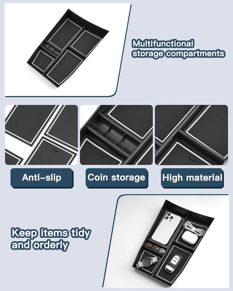 Ruiya Car Center Console Organizer for 2021-2022 Nissan Rogue T33 with USB Hole - Image 4