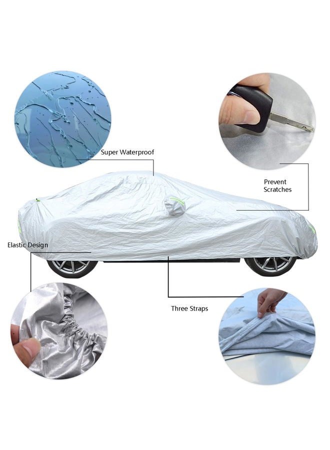 HAPPYHORSE Car Cover Compatible with Mazda MX-5 2016-2023 Waterproof All Weather Outdoor,Car Cover Sun Hail UV Snow Dust Protection Exterior Durable Protection Cover - Image 4