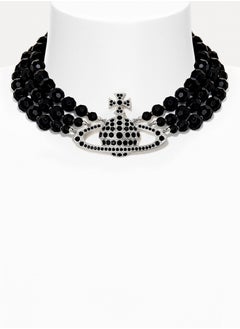 Messaline Three Row Choker