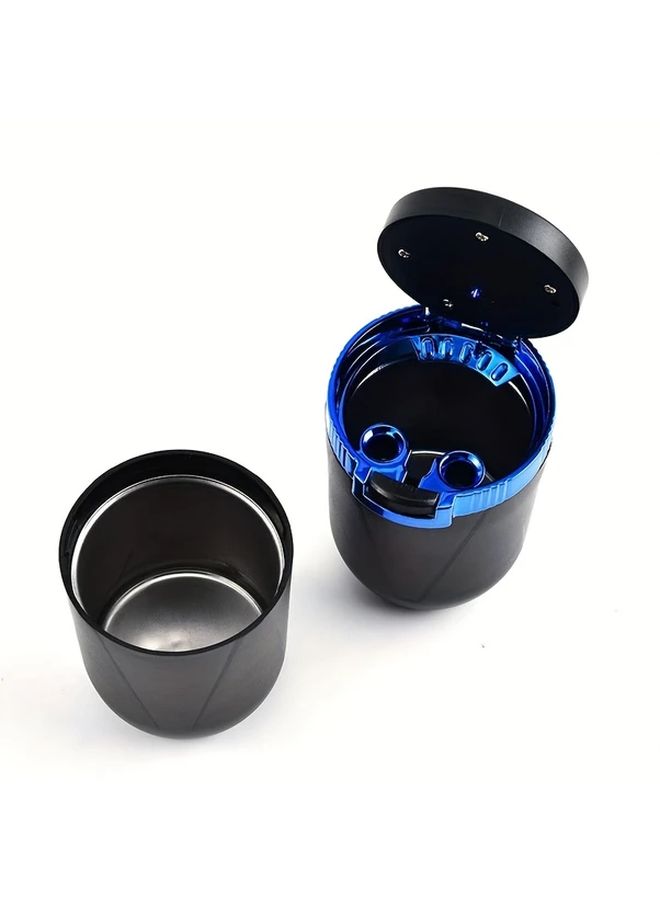 2 Pcs Car Ashtray And Cup Holder Set Black Gold Metal Liner Ashtray Foldable Cup Holder Multifunctional Water Cup Holder High Flame Retardant Suitable For Most Models - Image 5