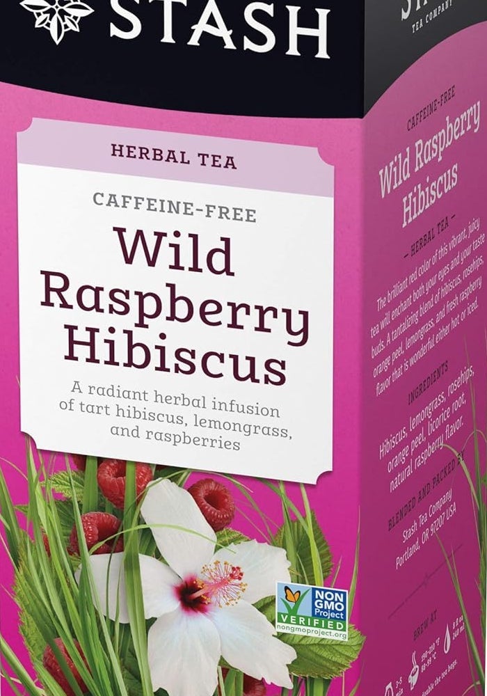 Stash Tea Wild Raspberry Hibiscus Herbal Tea - Image 1