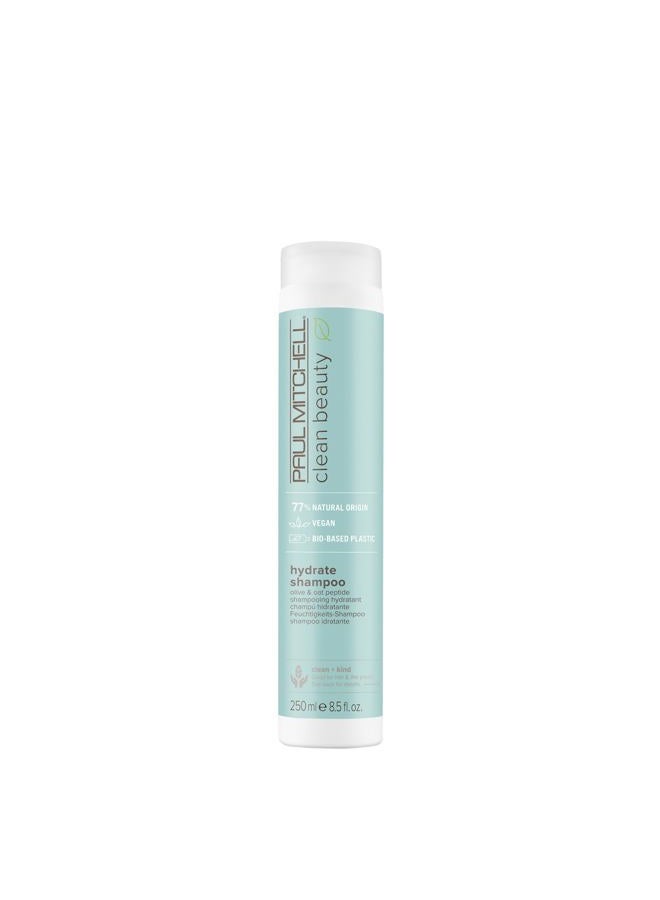 Paul Mitchell Clean Beauty Hydrate Shampoo, Replenishes Hair, Adds Moisture, For Dry Hair, 8.5 fl. oz. - Image 1