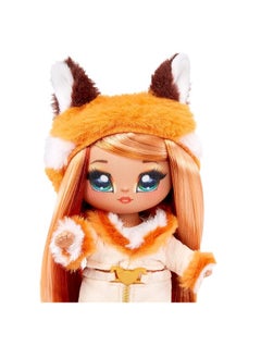 MGA Entertainment Camping Dolls Sierra Foxtail Fox Inspired 7.5" Fashion Doll with Orange Hair and Plush Fox Sleeping Bag, 2 in 1 Gift | Toy for Kids | AgeGroup :  5+ Years,  - Image 3