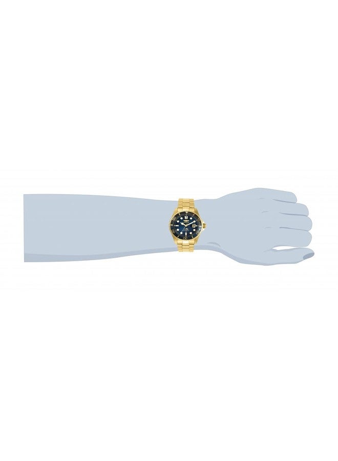 Invicta Pro Diver Men 43mm Stainless Steel Gold Blue dial PC32 Quartz, 30810 - Image 2