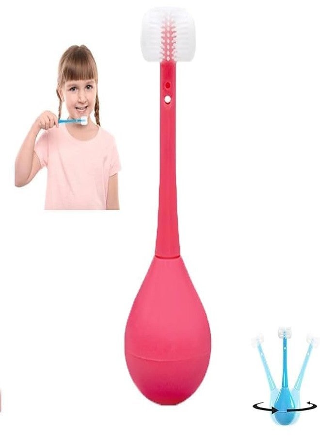 vietnam 1 pc Three Sided Toothbrush for Kids Children's 3D Kids Three-Sided Training Soft Bristle - Image 1