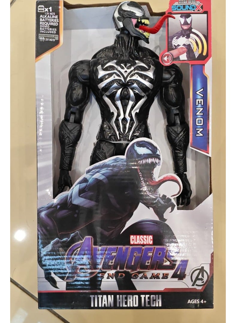 AVENGERS Deluxe Venom Titan Heroes Series 30cm Articulated Figure Kids Toy Bright - Image 2