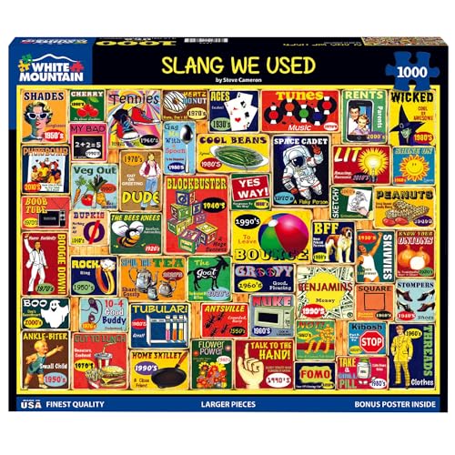 White Mountain - Slang We Used - 1000 Piece Jigsaw Puzzle for Adults, Children, + Grandparents - Image 2
