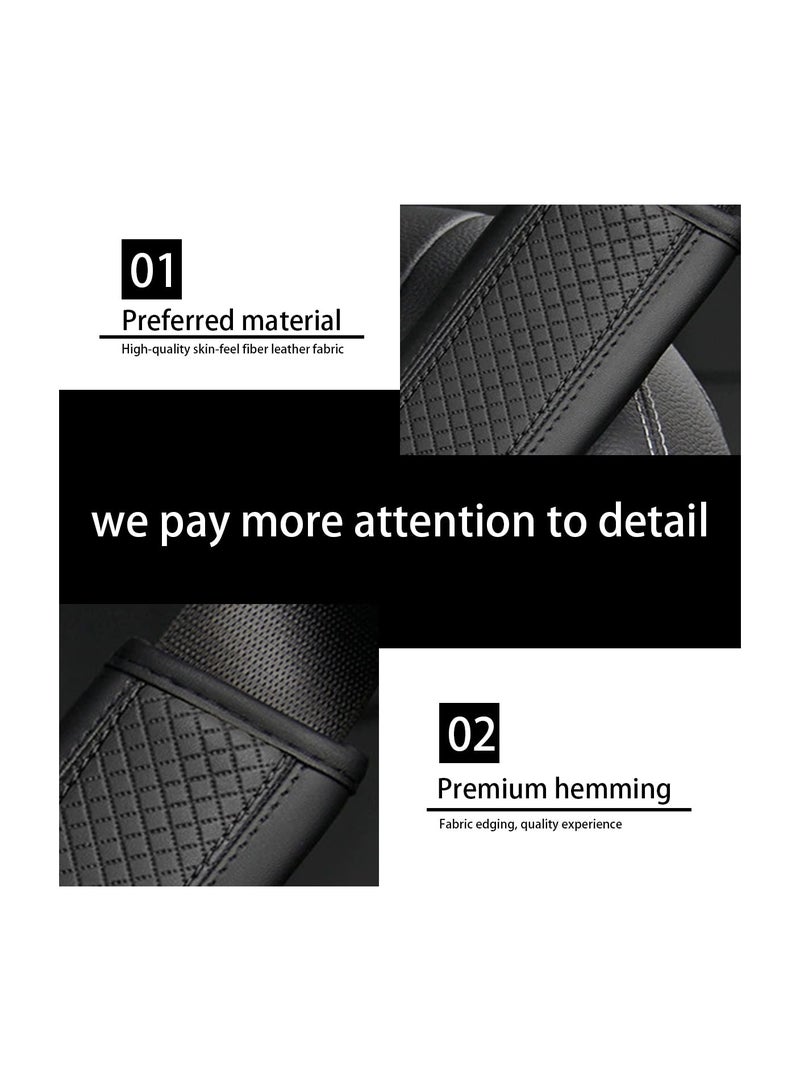 SYOSI 2PCS Car Seat Belt Cover Soft Shoulder Strap Covers Harness Pads Safety Leather Seatbelt Comfort Driving Protect Your Neck and Shoulder Universal for Car - Image 3