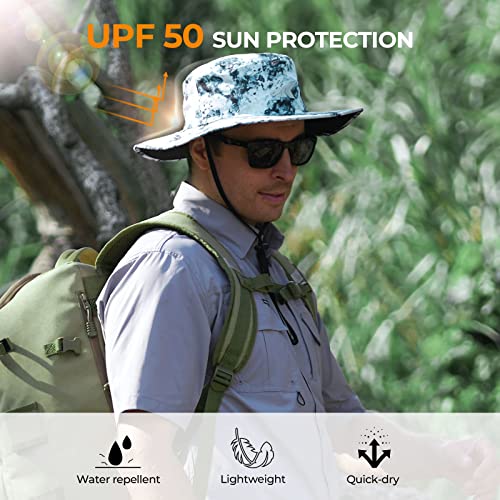 KastKing Sol Armis UPF 50 Boonie Hat Sun Protection Hat Fishing Hat Beach Hiking Hat PaddlingPrym1 Turquoise Fizz Fade - Image 3