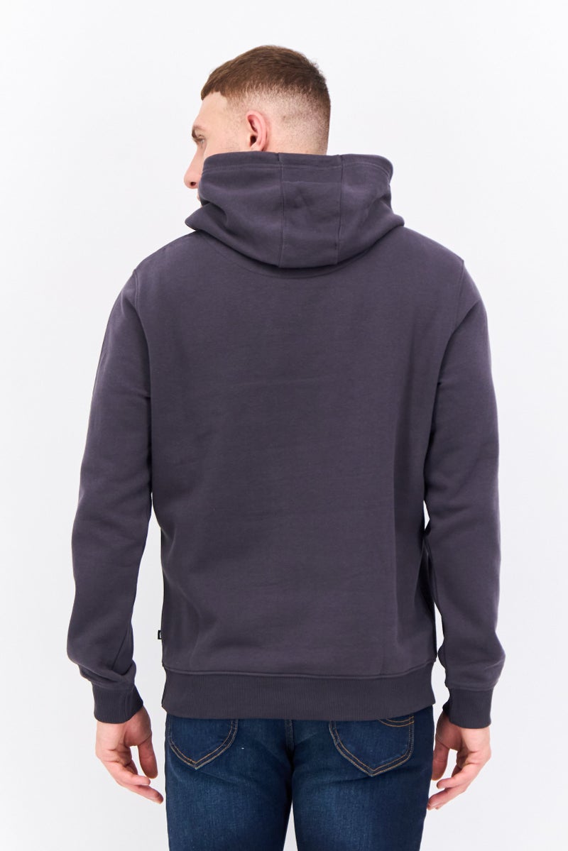 Penfield سويت شيرت طويل الأكمام بغطاء رأس للرجال بشعار العلامة التجارية، رمادي داكن - Image 3