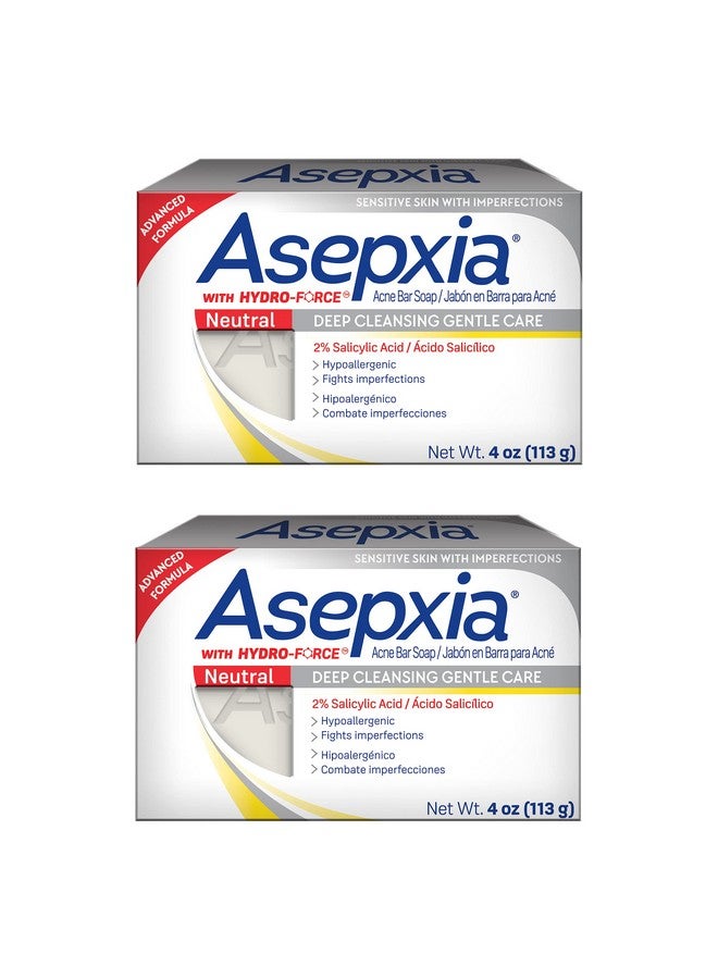 أسيبسيا صابونة تنظيف أسيبكسيا محايدة، 4 أونصة (عبوة من قطعتين) - Image 1