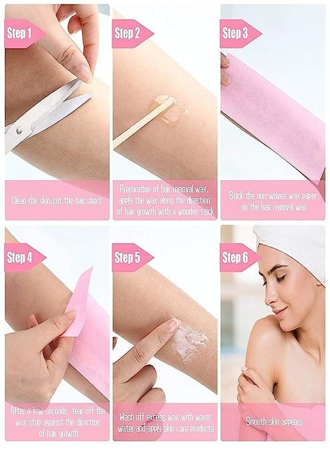 Ghelonadi Wax Strips for Women/Men-Full Body Wax Strip - 90 GSM Non Woven Wax Stripes For Warm Wax&Sugar Paste-Hair Removal For Any Type Of Wax On The Leg, Chest, Back, Intimate Area & Face. (140) - Image 5
