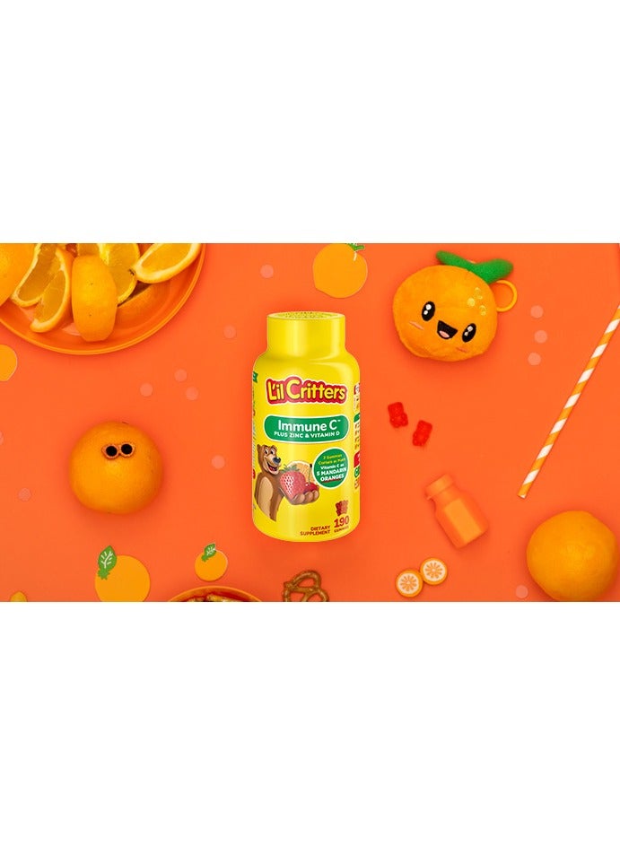 L'il Critters Immune C Plus Zinc & Vitamin D, Assorted Flavors, 60 Gummies - Image 3
