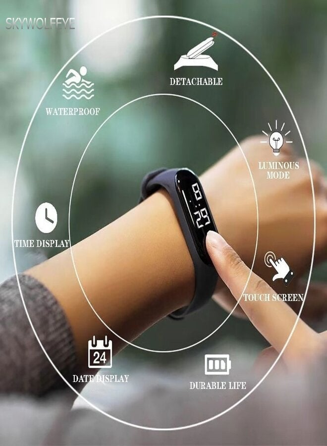 Smart Fitness Activity band for heart rate & blood pressure and steps work with both system android & ios White  - Image 4