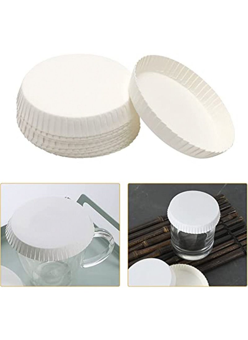 Generic - 100 Pcs Disposable Paper Cup Covers,Coffee Mug Lid Tea Cup Paper Hot Cup Lids Coffee Cup Covers for Espresso Cold Hot Drinks Tea Coffee Hot Tea Cups White Disposable Coffee Cups Coffee Cup Lids - Image 1
