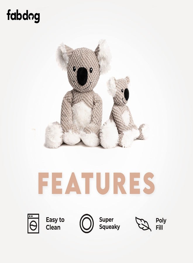 fabdog Floppies Plush Dog Toy - Cute & Durable Squeaky Dog Toys - Best Squeak Toy for Puppies and All Breeds | Ideal Pet Gift| Large Koala - Image 3