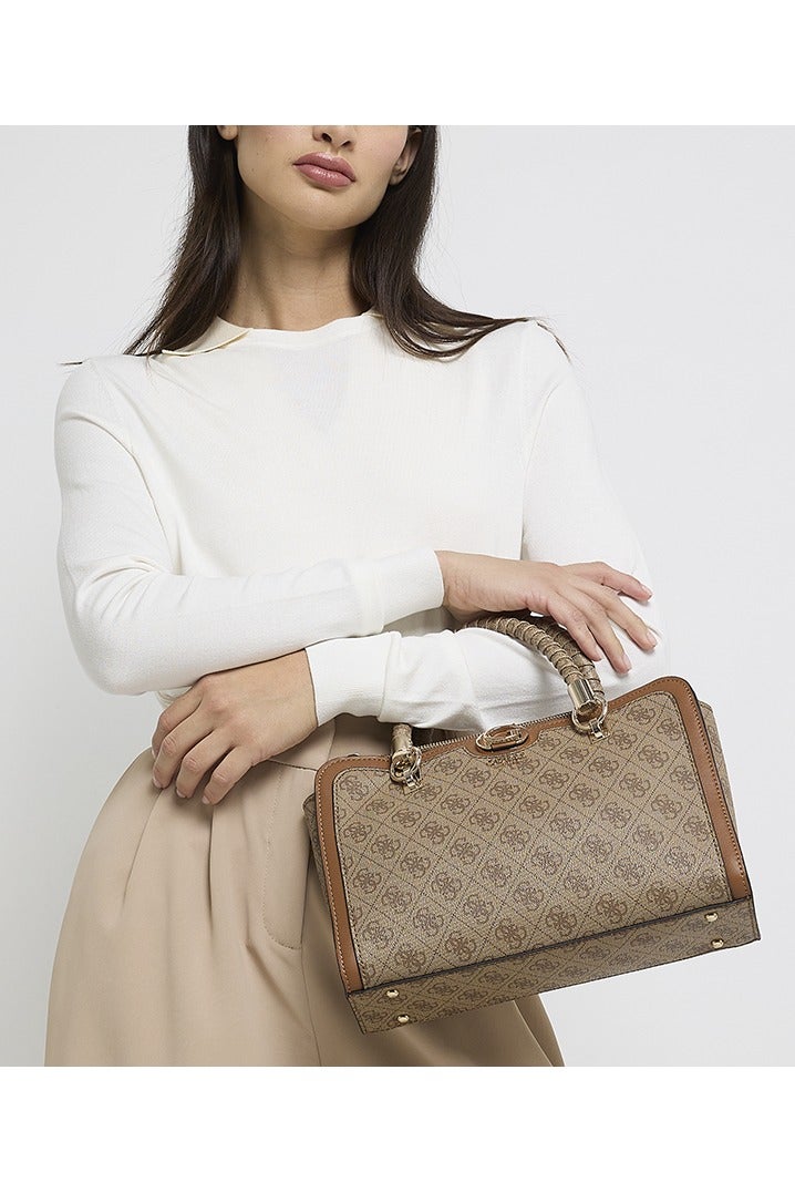 ORLINA Logo Printed Satchel Bag