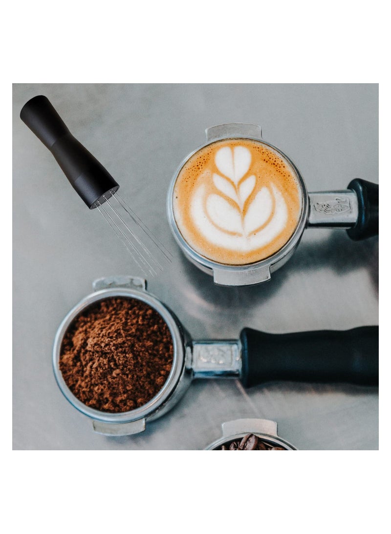 Y&D Espresso Stirrer Needle WDT Distribution Tool Prong Coffee Distributor Anodized Aluminum Handle (Black) - Image 3