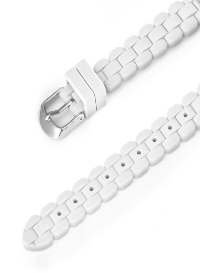 Bisley Women Watch White Silicone Watch Arabic Dial Easy to Read Watch - Image 3