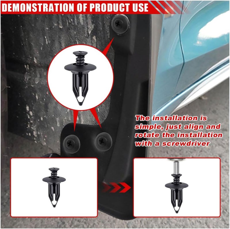 smilfuy 120PCS Car Bumper Retainer Clips with Fastener Remover - Image 3