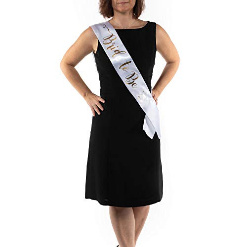 OLILLY White Sash Bride to Be - Sash for the Future Bride - Enjoy your Bachelorette Party (White) - Image 4